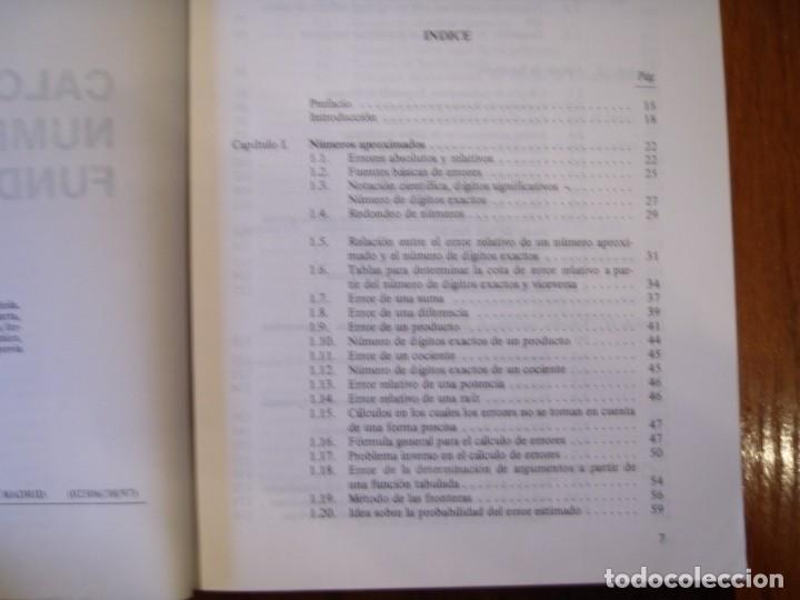 Libros de segunda mano de ciencias: LIBRO C&Aacute;LCULO NUM&Eacute;RICO  FUNDAMENTAL DEMIDOVICH MARON - Foto 3