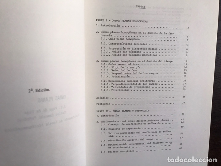 Libros de segunda mano de ciencias: Ondas planas. J. E. page de la Vega. Dif&iacute;cil. - Foto 2