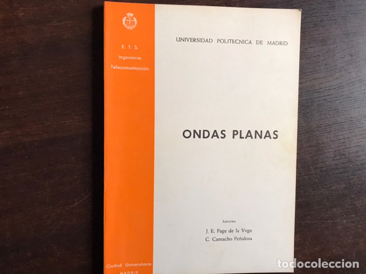 Libros de segunda mano de ciencias: Ondas planas. J. E. page de la Vega. Dif&iacute;cil. - Foto 1