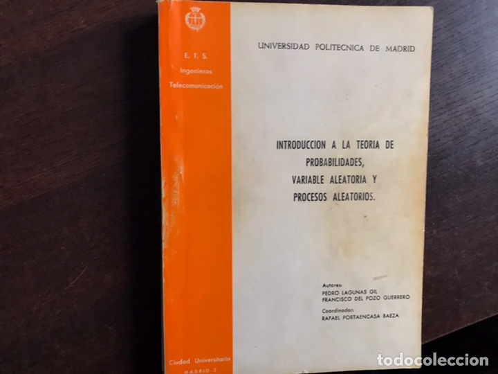 Libros de segunda mano de ciencias: Introducci&oacute;n a la teor&iacute;a de probabilidades. Variable aleatoria y procesos aleatorios - Foto 1