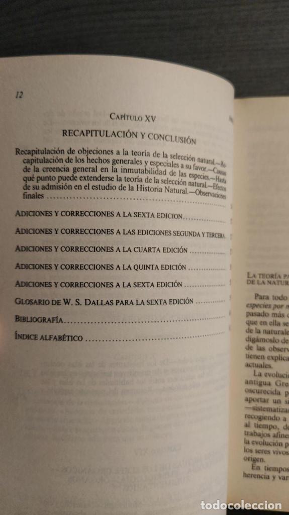 Libros de segunda mano: El origen de las especies  Charles Darwin  Colecci&oacute;n Austral - Foto 7