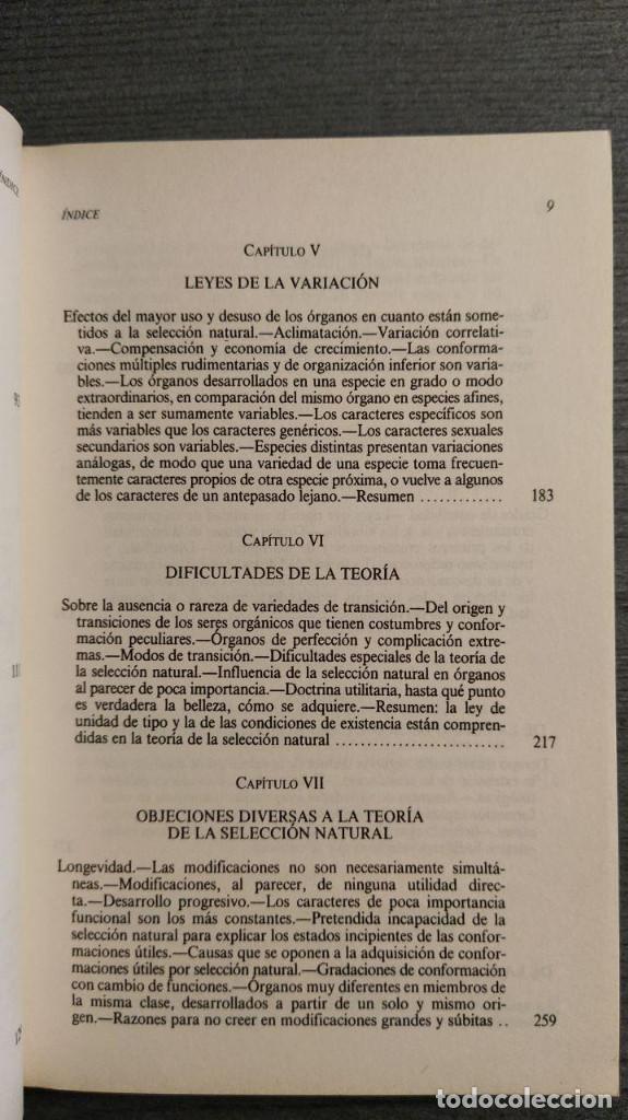 Libros de segunda mano: El origen de las especies  Charles Darwin  Colecci&oacute;n Austral - Foto 8