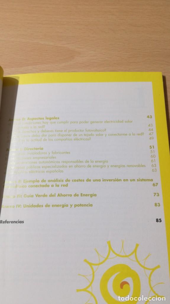 Libros de segunda mano de ciencias: GUIA SOLAR ENERGIA FOTOLVOLTAICA EDIFICIOS CONECTADOS A RED ELECTRICA		H601 - Foto 6