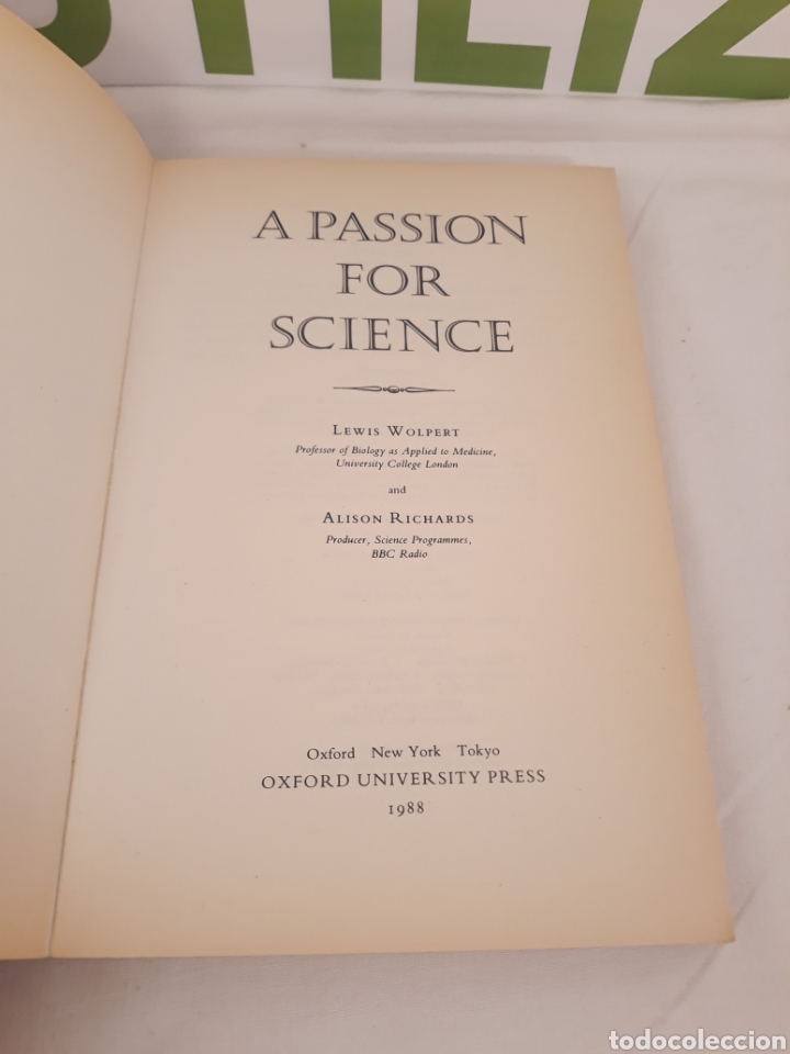 Libros de segunda mano de ciencias: A passion for science. Lewis Wolpert alison richards - Foto 3