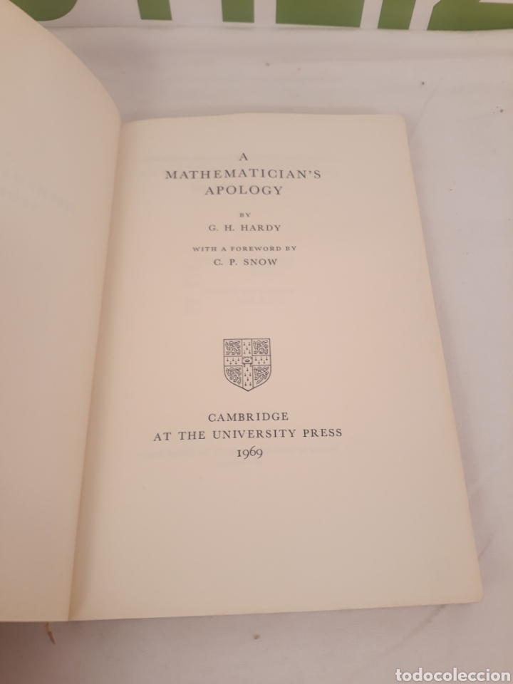 Libros de segunda mano de ciencias: A Mathematicians apology.Csmbridge university press. - Foto 3