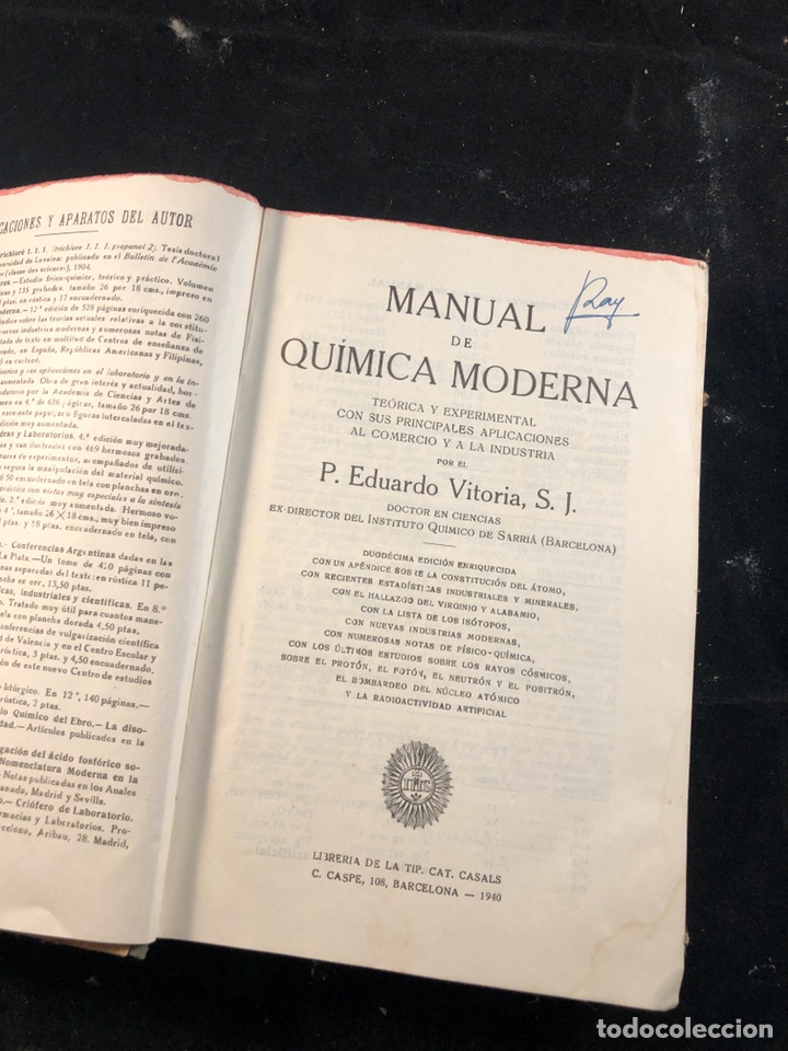 Libros de segunda mano de ciencias: Manual de qu&iacute;mica moderna - Foto 2