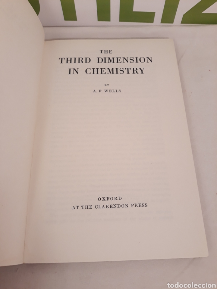 Libros de segunda mano de ciencias: The third dimension in chemistry. A.F wells. - Foto 3