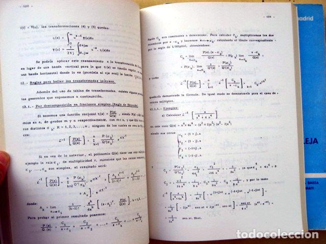 Libros de segunda mano de ciencias: Funci&oacute;n de Variable compleja y An&aacute;lisis de Fourier y Transformaciones integrales. Portaencasa Rafael - Foto 3