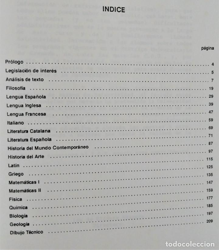 Libros de segunda mano de ciencias: PROGRAMAS DE COU Y PRUEBAS DE SELECTIVIDAD - UNIVERSIDAD DE GRANADA - COORDINACION DEL COU - Foto 2