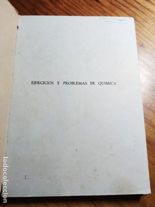 Libros de segunda mano de ciencias: Ejercicios y problemas de qu&iacute;mica. Textos E. P. 1959. - Foto 2
