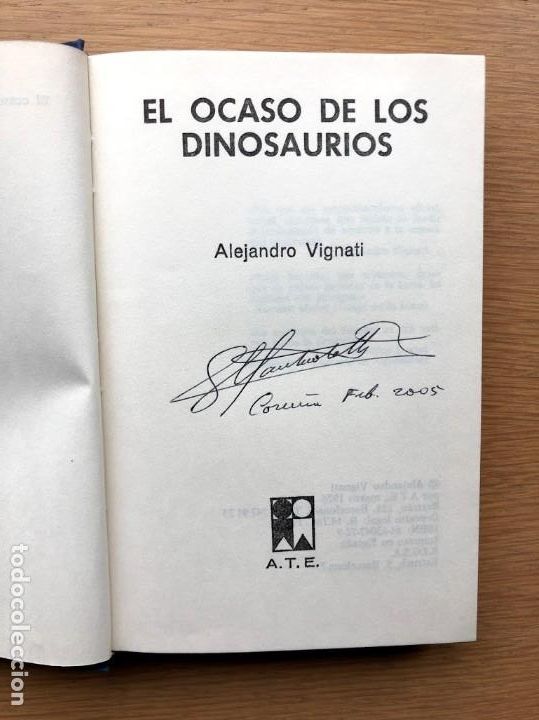 Libros de segunda mano: El ocaso de los dinosaurios / Alejandro Vignati / - Foto 3
