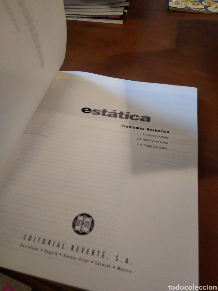 Libros de segunda mano de ciencias: ESTATICA. PROBLEMAS RESUELTOS. VV.AA #4428 - Foto 3