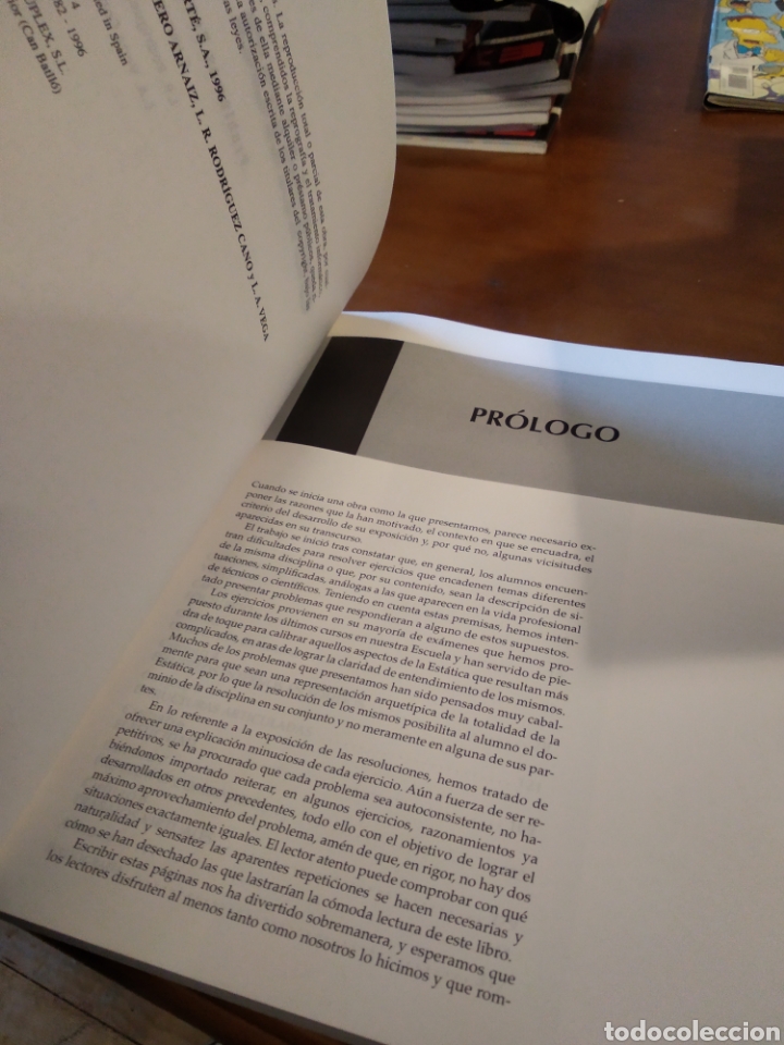 Libros de segunda mano de ciencias: ESTATICA. PROBLEMAS RESUELTOS. VV.AA #4428 - Foto 4