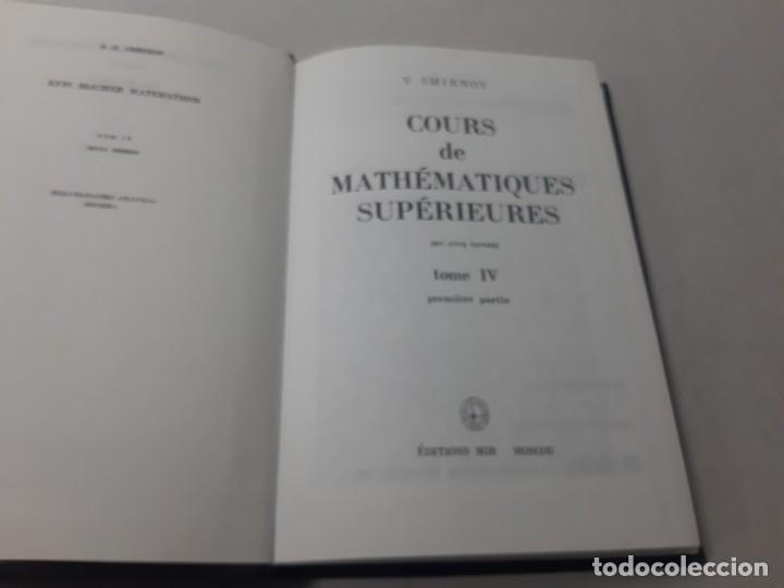 Libros de segunda mano de ciencias: Course de math&eacute;matiques sup&eacute;rieures - Bougrov, Y. & Nikolski, S. - Foto 4