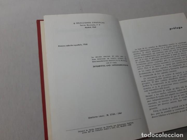 Libros de segunda mano de ciencias: Calculo diferencial e integral - Erwe, Friedhelm 4589 - Foto 5