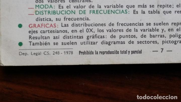 Libros de segunda mano de ciencias: Gu&iacute;a del alumno. 7 EGB. Matem&aacute;ticas.1978 - Foto 3