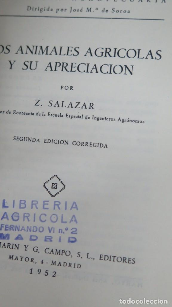 Libros de segunda mano: ANIMALES AGRICOLAS. SALAZAR - Foto 2