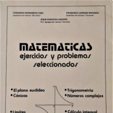 Libros de segunda mano de Ciencias: MATEMATICAS - EJERCICIOS Y PROBLEMAS SELECCIONADOS - EDINUMEN. Lote 190633076