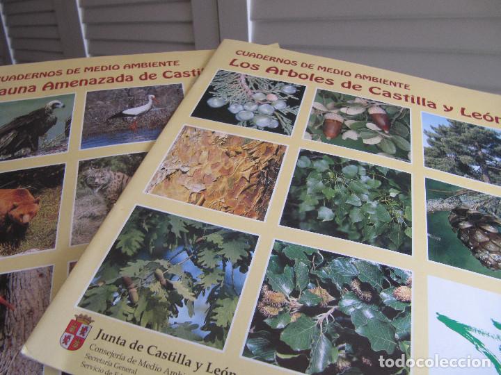 Libros de segunda mano: LOTE DE DOS CUADERNOS DE MEDIO AMBIENTE CASTILLA Y LEON-LOS ARBOLES-FAUNA AMENAZADA