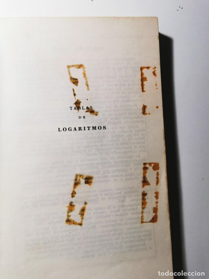 Libros de segunda mano de ciencias: TABLAS DE LOS LOGARITMOS VULGARES. (VICENTE VAZQUEZ QUEIPO) - Foto 2
