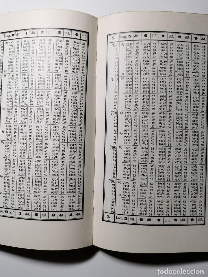 Libros de segunda mano de ciencias: TABLAS DE LOS LOGARITMOS VULGARES. (VICENTE VAZQUEZ QUEIPO) - Foto 3