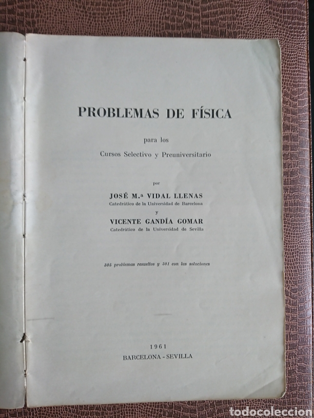 Libros de segunda mano de ciencias: Problemas de f&iacute;sica. 1961 - Foto 2