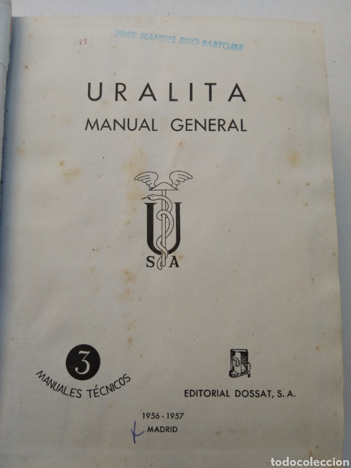 Libros de segunda mano de ciencias: MANUAL GENERAL URALITA - Foto 2
