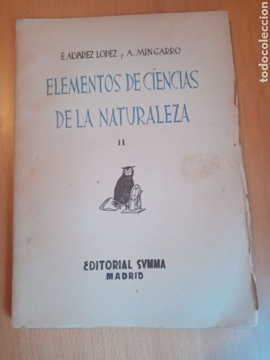 Libros de segunda mano: ELEMENTOS DE CIENCIAS DE LA NATURALEZA EDITORIAL SUMMA 1941 - Foto 1