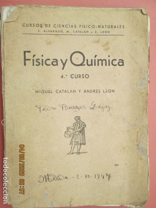 Libros de segunda mano de ciencias: FISICA Y QUIMICA - 4&ordm; CURSO MIGUEL CATALAN Y ANDRES LEON - Foto 1