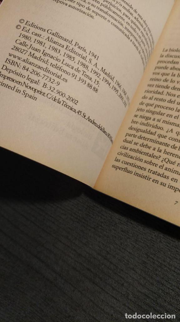 Libros de segunda mano: EL HOMBRE.  JEAN ROSTAND.  Editorial: ALIANZA EDITORIAL - Foto 4