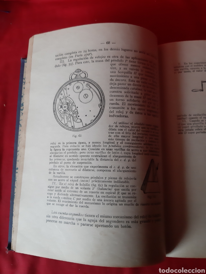 Libros de segunda mano de ciencias: F&iacute;sica elemental j.de La fuente Larios. A&ntilde;o 1947 - Foto 2