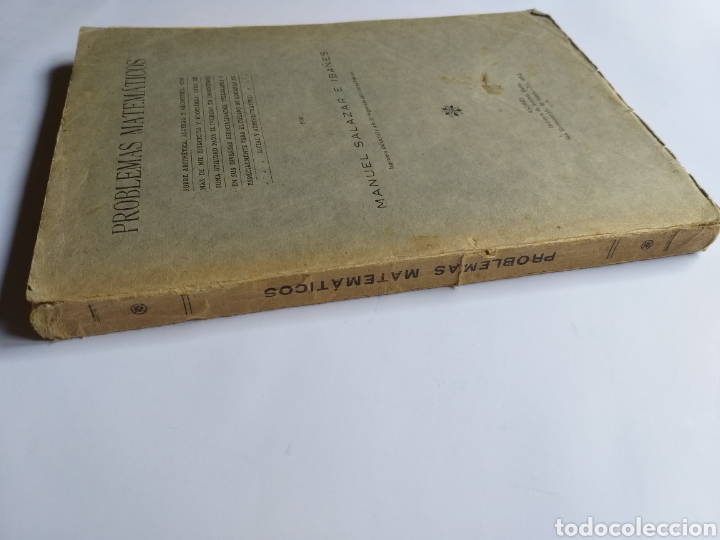 Libros de segunda mano de ciencias: Problemas matem&aacute;ticos . Manuel Salazar e Ib&aacute;&ntilde;es. 1926 . . Matenumeros - Foto 2