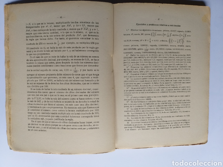 Libros de segunda mano de ciencias: Problemas matem&aacute;ticos . Manuel Salazar e Ib&aacute;&ntilde;es. 1926 . . Matenumeros - Foto 13