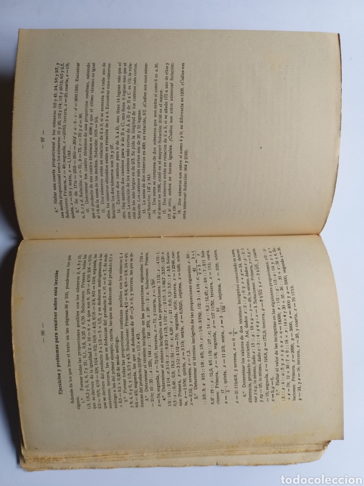 Libros de segunda mano de ciencias: Problemas matem&aacute;ticos . Manuel Salazar e Ib&aacute;&ntilde;es. 1926 . . Matenumeros - Foto 14