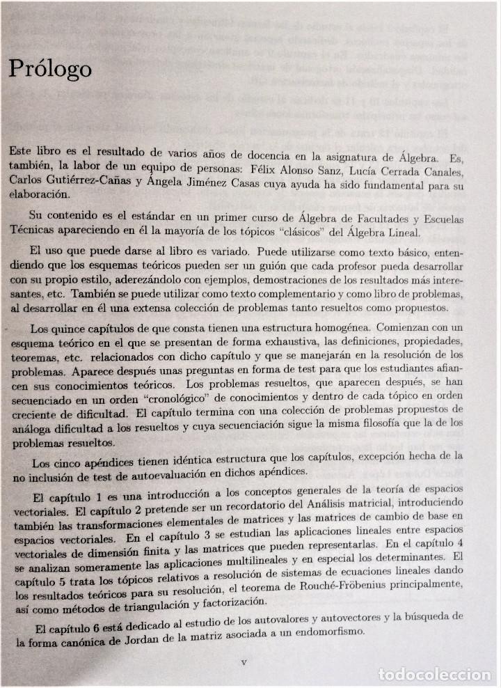 Libros de segunda mano de ciencias: PROBLEMAS DE &Aacute;LGEBRA CON ESQUEMAS TE&Oacute;RICOS - CLAGSA - A.DE LA VILLA - Foto 4