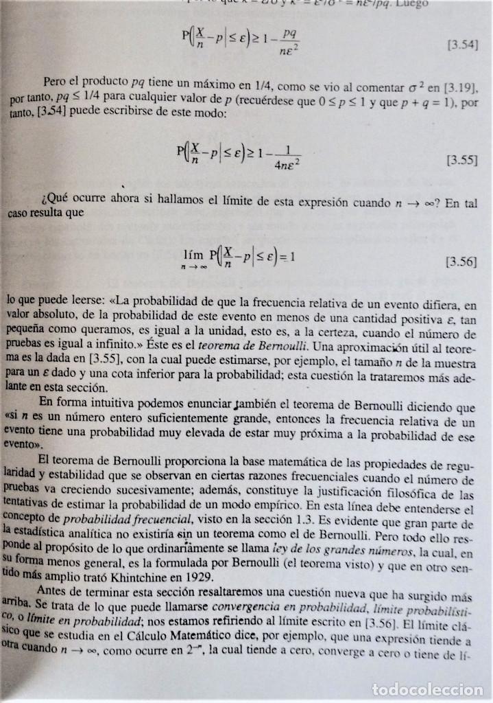 Libros de segunda mano de ciencias: ALFONSO BARBANCHO - ESTADISTICA TE&Oacute;RICA B&Aacute;SICA - Foto 4