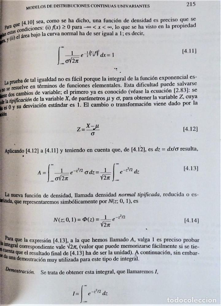 Libros de segunda mano de ciencias: ALFONSO BARBANCHO - ESTADISTICA TE&Oacute;RICA B&Aacute;SICA - Foto 5