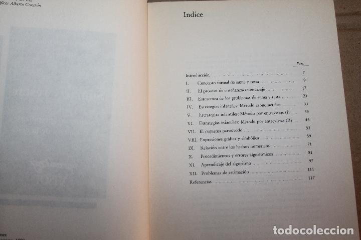 Libros de segunda mano de ciencias: SUMAR Y RESTAR, EL PROCESO DE ENSE&Ntilde;ANZA/APRENDIZAJE DE LA SUMA Y DE LA RESTA, APRENDIZAJE VISOR - Foto 2