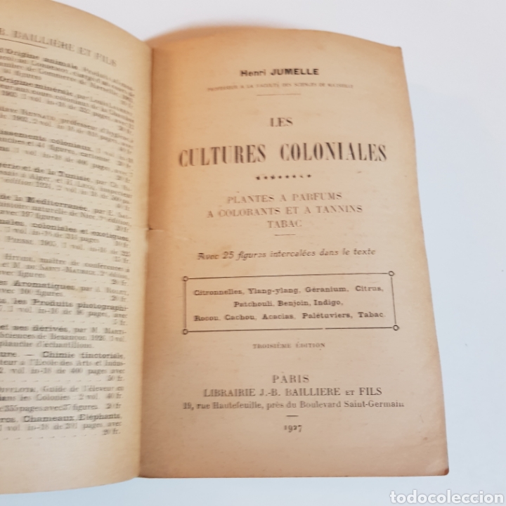 Libros de segunda mano: PLANTES A PARFUMS - TABAC - H. JUMELLE PETITE BIBLIOTEQUE AGRICOLE COLONIALE - Foto 3