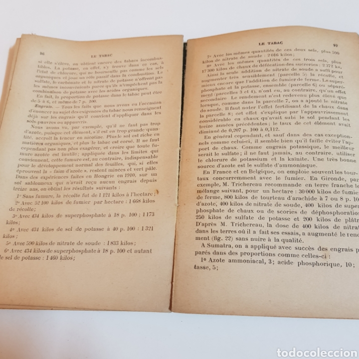 Libros de segunda mano: PLANTES A PARFUMS - TABAC - H. JUMELLE PETITE BIBLIOTEQUE AGRICOLE COLONIALE - Foto 6