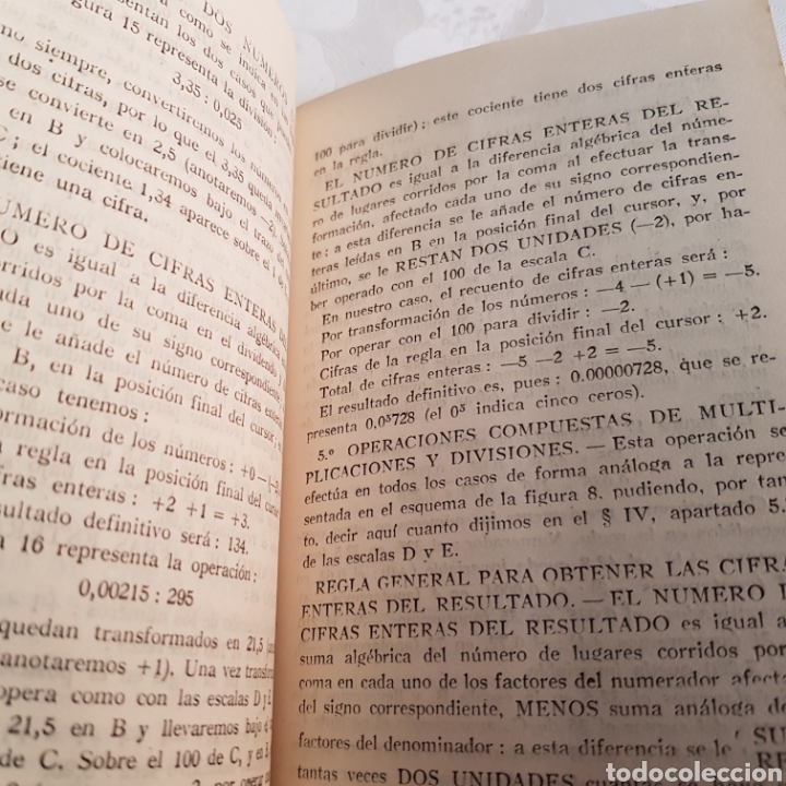 Libros de segunda mano de ciencias: Aprenda a manejar la regla de calculo. Ed.Nabla. 1952 - Foto 3