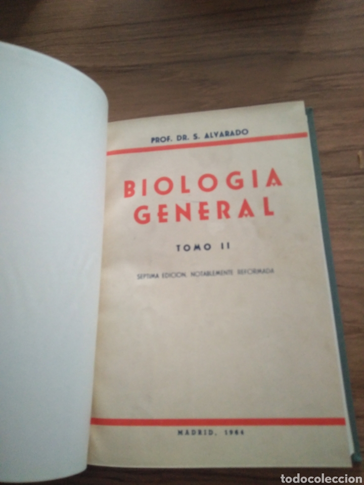 Libros de segunda mano: ALVARADO. BIOLOGIA GENERAL - Foto 2