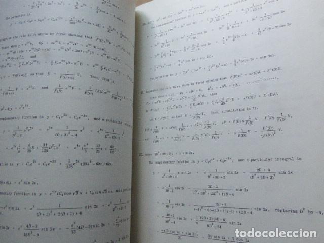 Libros de segunda mano de ciencias: THEORY AND PROBLEMS OF DIFFERENTIAL EQUATIONS. INCLUDING 560 SOLVED PROBLEMS. SCHAUM, 1952. 296 PP - Foto 2