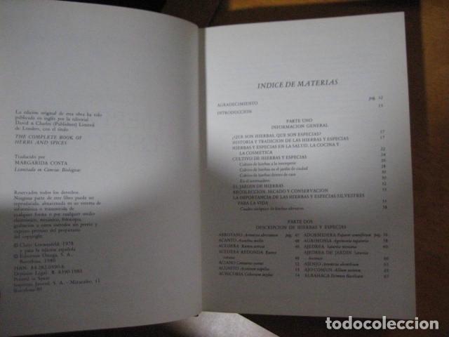 Libros de segunda mano: GU&Iacute;A DE LAS HIERBAS Y ESPECIAS - C. Loewenfeld y P. Back - Foto 6