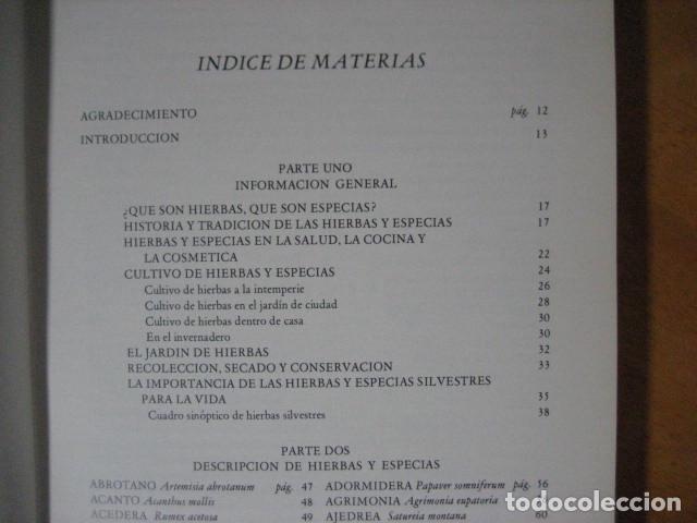 Libros de segunda mano: GU&Iacute;A DE LAS HIERBAS Y ESPECIAS - C. Loewenfeld y P. Back - Foto 8