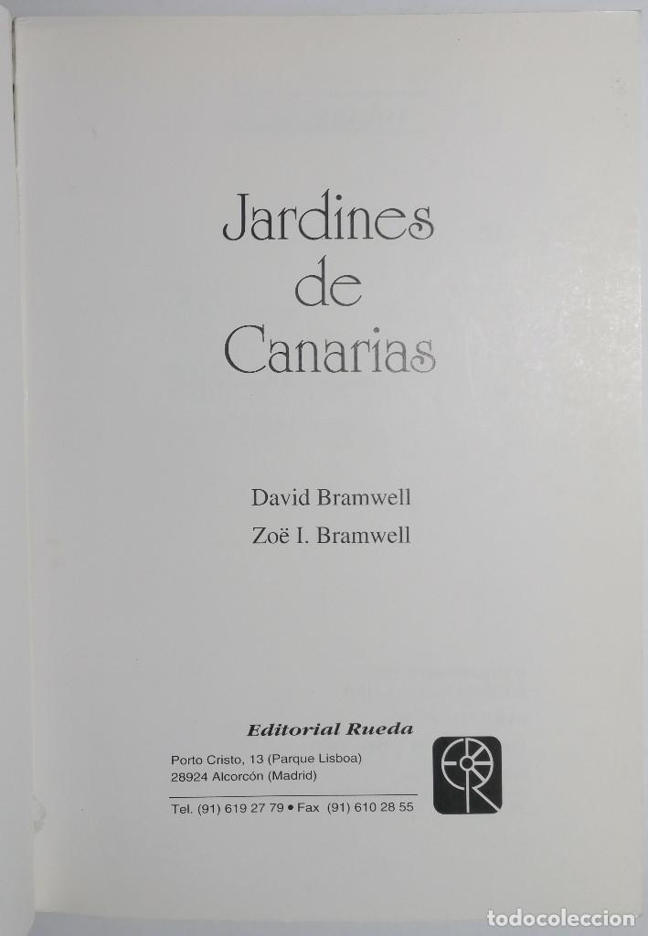 Libros de segunda mano: JARDINES DE CANARIAS. DAVID Y ZO&Euml; I. BRAMWELL. 1995. - Foto 2