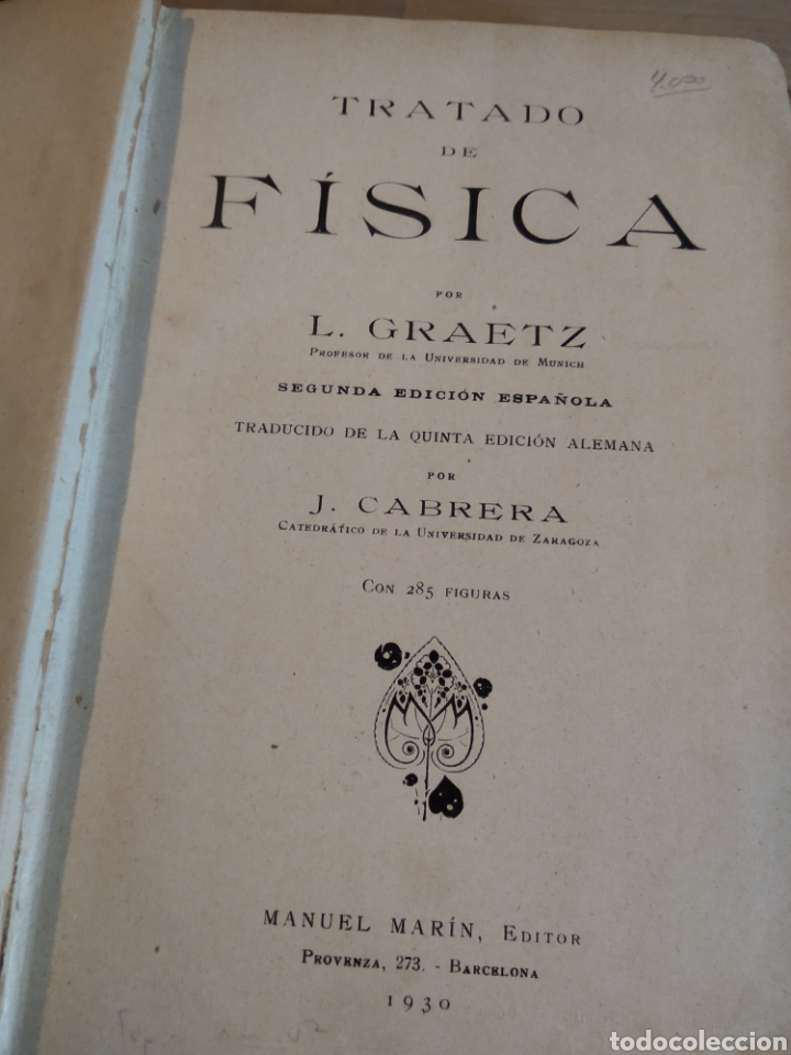 Libros de segunda mano de ciencias: TRATADO DE FISICA. L. GRAETZ #4885 - Foto 6