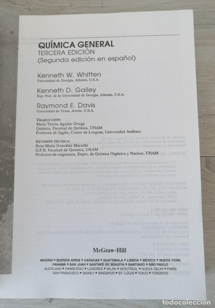 Libros de segunda mano de ciencias: Qu&iacute;mica general - Foto 4