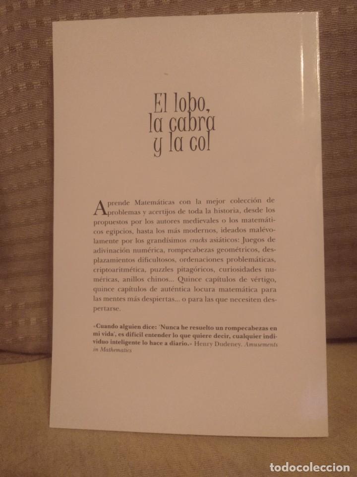 Libros de segunda mano de ciencias: EL LOBO, LA CABRA Y LA COL. VICENTE MEAVILLA - Foto 2