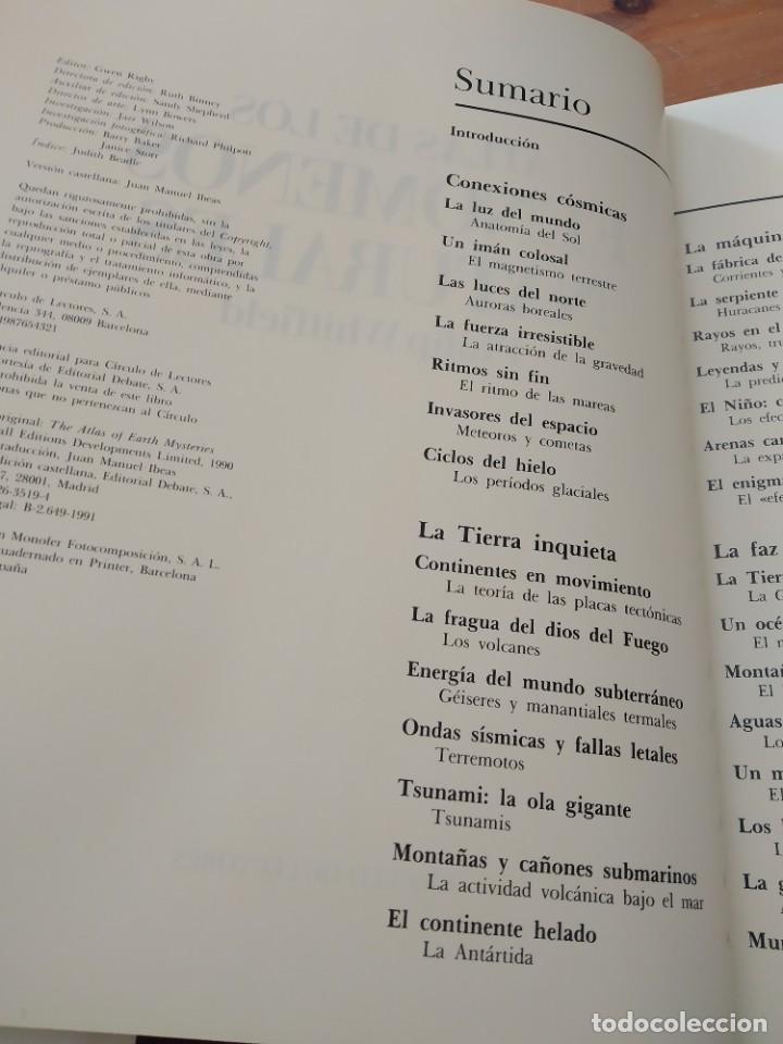Libros de segunda mano: Atlas de los fen&oacute;menos naturales. Philip Whitfield. - Foto 3